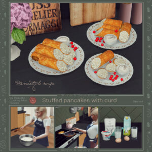 Crêpes farcies au fromage blanc