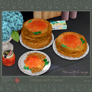 Crêpes au caviar