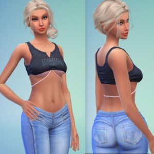 Blueberry - Authentic Crop Top