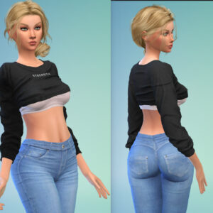 Blueberry - Evie Crop Top