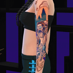 Tatouage manche gauche HP