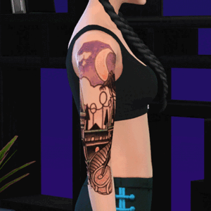 Tatouage manche droite HP