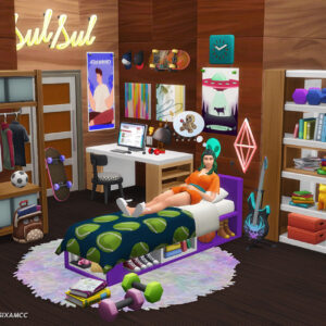 Chambre d'ado moderne CC Pack