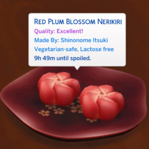 Fleur de prunier rouge Nerikiri