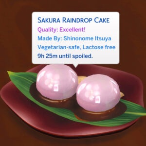 Gâteau aux gouttes de pluie de Sakura