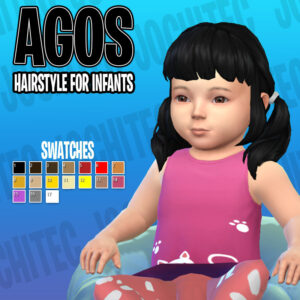 Coiffure Agos pour enfants en bas âge