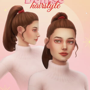 Cheveux de Denise (avec + sans frange)