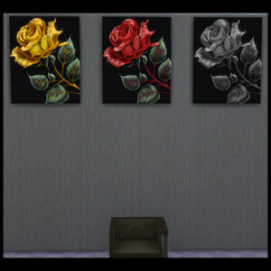 Peintures de roses électriques
