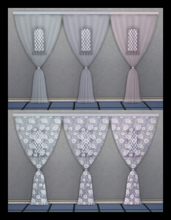 Rideaux longs transparents sans effort - Imagen 3