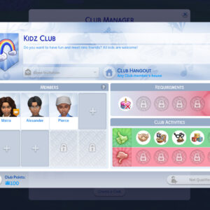 Plus de clubs par défaut