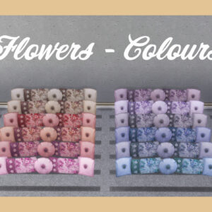 Encore plus d'oreillers - Fleurs