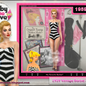 Maillot de bain iconique pour poupée de 1959