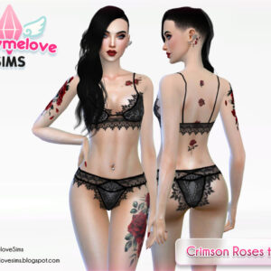 Pack de tatouage Crimson Roses