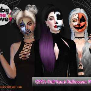 GML's Half face Halloween Face Paint