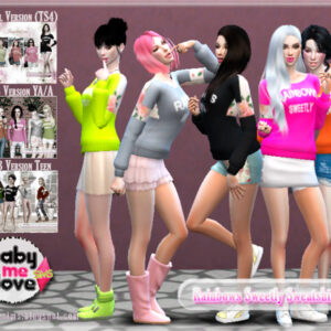 Sweatshirt Rainbows Sweetly 2 ~ Asian Fashion