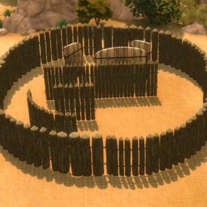 Clôtures de village en bois Sunni Version Hood Deco