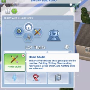 Better Home Studio Lot Trait (Arts Edition)