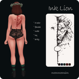 Tatouage du Lion d'Encre