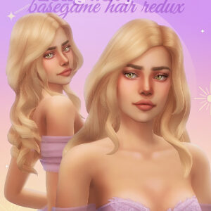 Refonte des cheveux longs et ondulés du jeu de base