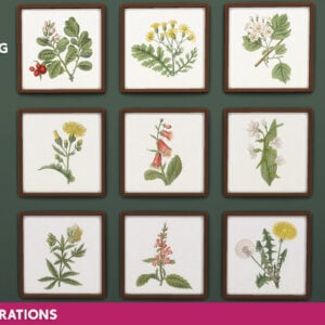 Tiny Living Square Painting - Illustrations florales