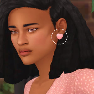 Boucles d'oreilles en forme de cœur surdimensionné