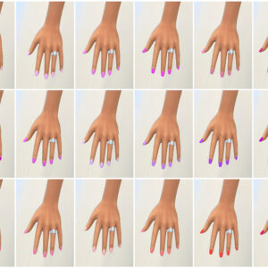 Jeu de base - Vernis à ongles violet et rose