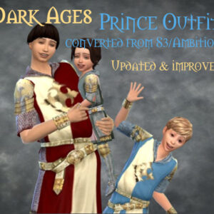 Costume de prince de l'âge des ténèbres Tous les âges
