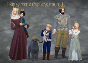 Voller CC Sims 4 für eine königliche Krönung