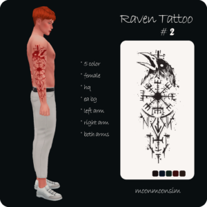 Tatouage du corbeau 2