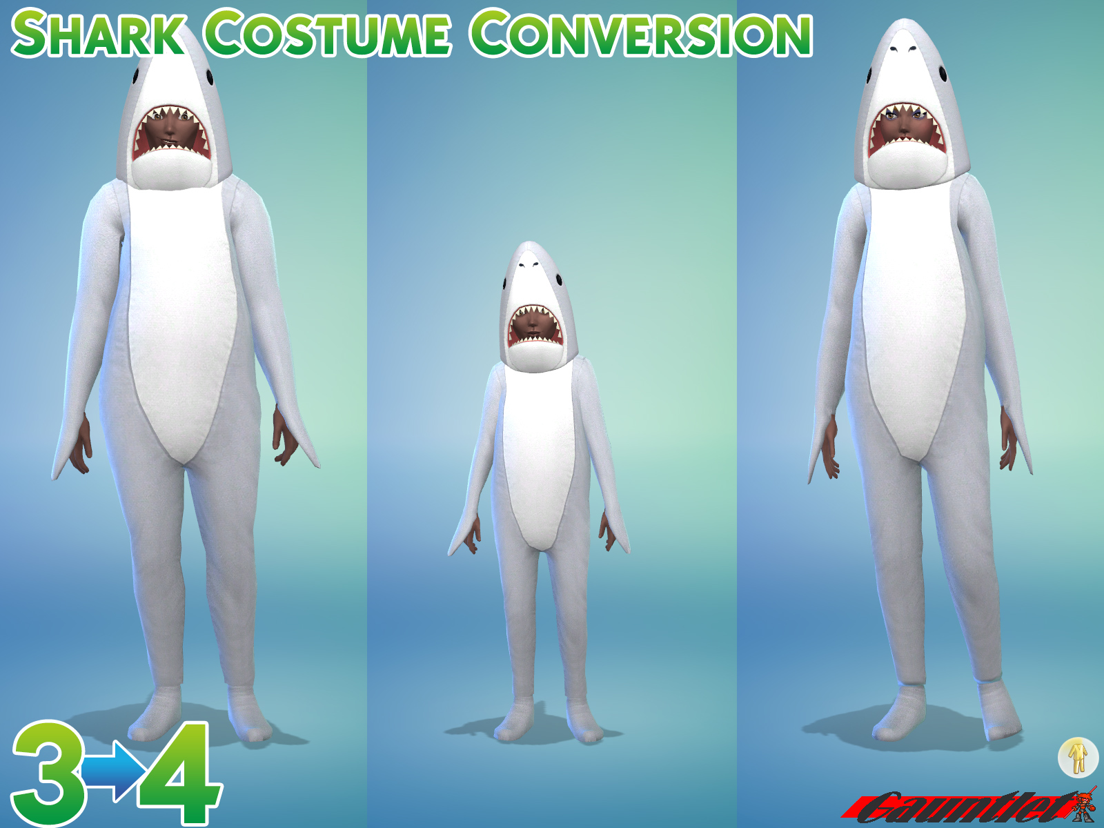 Costume De Requin Pour Poupée - Vêtement Bleu Pour Poupée De 17 Cm - Accessoire Mignon Et Fashion - Sans Poupée Incluse