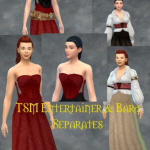 TSM Courtesan Outfit Top Séparé + Jupes