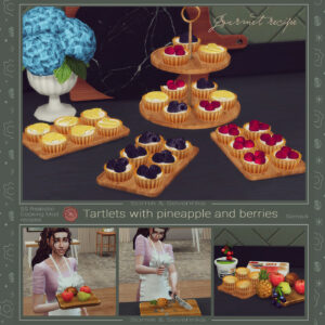 Tartelettes à l'ananas et aux baies - Set 2