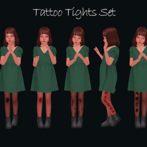 Ensemble de collants de tatouage enfant