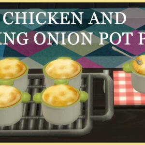 TOURTE AU POULET ET AUX OIGNONS NOUVEAUX