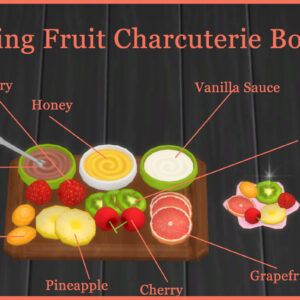 Planche de charcuterie aux fruits de printemps