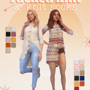 Tricotage et chaussettes rentrées