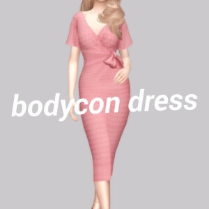 robe portefeuille bodycon - femme