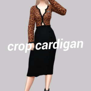 cardigan crop - femme