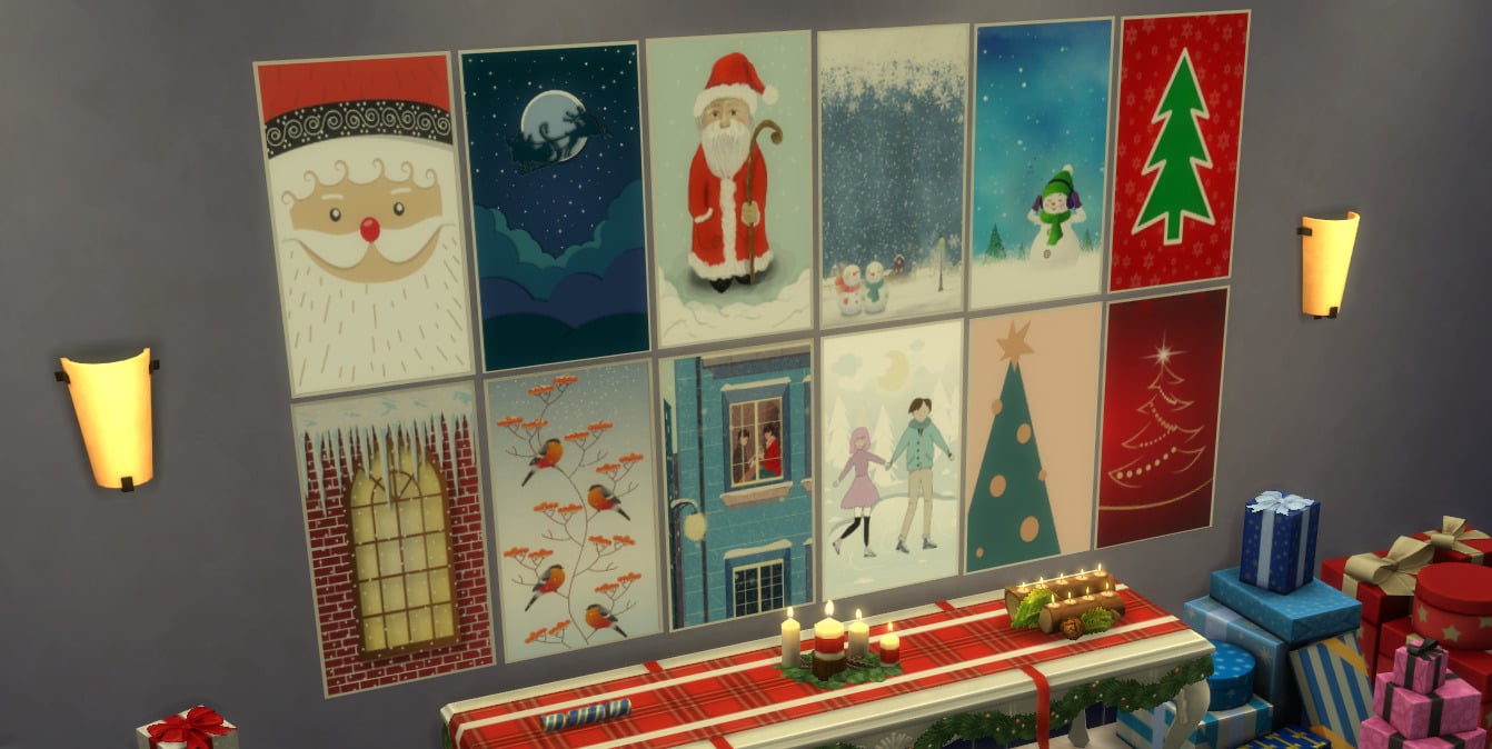 Collection d'affiches et de peintures de Noël