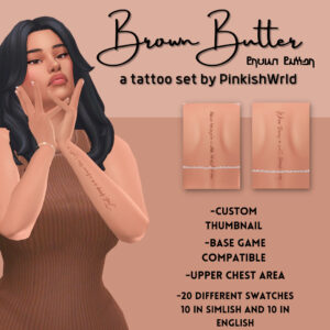 Tatouages au beurre brun par PinkishWrld