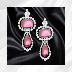 Boucles d'oreilles suédoises roses