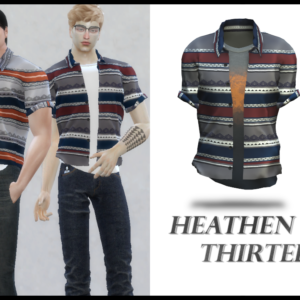 Chemise rayée avec tee
