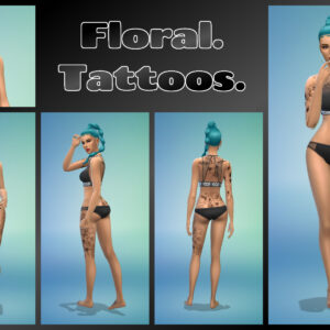 Tatouages floraux 2 - Mix & Match