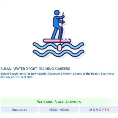Sulani Water Sports Training Career
