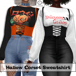 SWEAT-SHIRT CORSET HALLOW