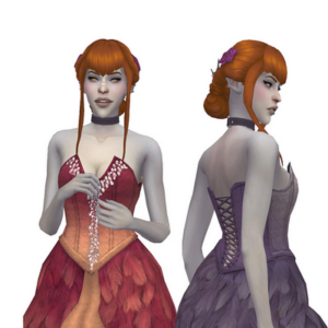 ZxTa - Robe de cygne médiéval