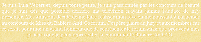 [Candidatures closes] Miss RabiereAndCo 2013 - Page 3 649586discours
