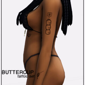 Kit de tatouage bouton d'or