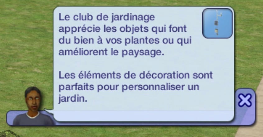 Le Club de Jardinage des Sims 2