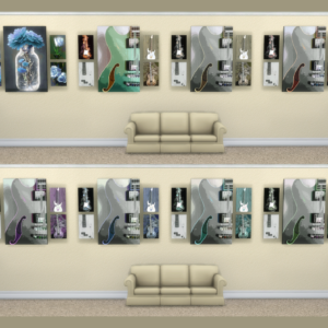 Penta-Portraits Sets de peinture en forme verticale